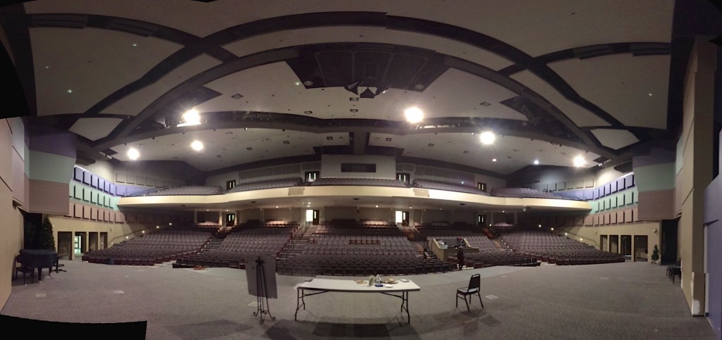 View from the stage